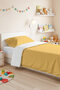 Yellow Minimal Young Room Single Pique Set - Quilted Mustard 160X220 cm Summer Bedspread - 6