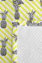 Tropical Yellow Young Room Single Pique Set-Pineapple Flamingo Gray 160X220Cm Quilted Bedspread - 7