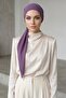 Tie-On Crepe Bonnet Turban, B-101, Purple - 3