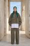Tie-On Crepe Bonnet Turban, B-101, Green - 5