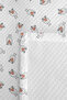 Cute Lamb Children's Room Single Pique Set - Pastel Gray Salmon 160X220 cm Quilted Bedspread - 7