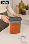 1.5 Liter Microwave Compatible Food Storage Container with Valve Lid Bpa Free - 2