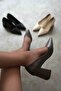 Bitter brown leather women's heeled shoes tr08ms16c - 3