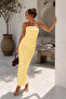 Women's Yellow 100% Cotton Special Design Blouse & Skirt Two-Piece Set - 4