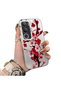 Vivo Y19S Compatible Silicone Edge Hard Back Case Couple Phone Case with Floral Pattern