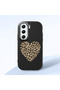 Tecno Camon 40 Pro 5g Compatible Case Camera Protector Black Silicone Couple Phone Case Heart Pattern