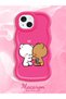 iPhone 15 Plus Compatible Case Camera Protector Red Silicone Couple Phone Case Cute Pattern - 2