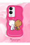 Vivo Y19E Compatible Case Camera Protective Red Silicone Couple Phone Case Cute Pattern - 2