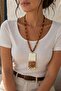 Square Sea Shell Necklace