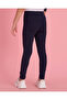 Girls Navy Leggings Embellished With Rhinestones - 4