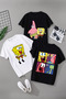 Spongebob Printed 3-Piece Combination T-Shirt for Youth and Children