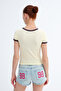 Piping Detailed T-Shirt P1953 - 6