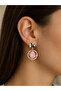 Gold Series Natural Stone Look Dangle Earrings – Stylish and Elegant Design