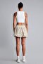 Balloon Fit Flexible Waist Volume Cut Beige Mini Skirt H9766Ax26Hs - 5