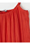 Trendlucky U-Neck Rope Strap Ruffle Muslin Dress with Difference - 6