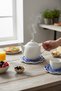 Nazar Handmade Embossed Tile Patterned Ceramic Trivet Heat Resistant Pot Pan and Teapot Mat Non-Slip Cork Base 17 cm - 3