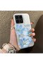 Poco F8 Pro 5g Compatible Silicone Edge Hard Back Case Couple Phone Case with Floral Pattern - 3