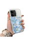 Redmi 15C 5g Compatible Silicone Edge Hard Back Case Couple Phone Case with Floral Pattern