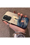 Samsung Galaxy S22 Compatible Silicone Edge Hard Back Case Couple Phone Case Tower Pattern - 2