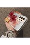 Samsung Galaxy A33 5g Compatible Silicone Edge Hard Back Case Couple Phone Case with Floral Pattern - 4