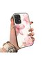 Samsung Galaxy A52 Compatible Silicone Edge Hard Back Case Couple Phone Case with Floral Pattern