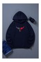 Men's Hooded Printed Relaxed Fit Sweatshirt