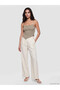 Peak New Season Khaki Rope Strap Asymmetrical Cut Women's Undershirt - 2