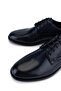 Men's Genuine Leather Navy Blue Classic Shoes - 3