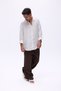 Elastic Waist Baggy Linen Trousers - 6
