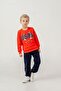 Boy's Printed Red Long Sleeve Tracksuit Set Us2618-C-V2 - 7