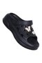 E300-11 Kontes Black Girls' Daily Slippers