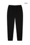 Women's Renata Elastic Waist, Pockets, Narrow Leg, Ankle Length, Regular Waist, Lycra Two-Thread Pants Black - 2