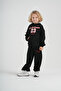 Children's Unisex "Enjoy the Changes" Printed Hooded Sweatshirt and Wide-Leg Sweatpants Two-Piece Set - 4