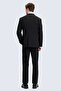 Black Slim Fit Mono Collar Casual Suit - 7