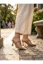 2622 Women's Genuine Leather Heeled Slippers - 2
