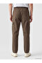 Özmarka New Season Brown Relax Fit Men's Cargo Pants - 4