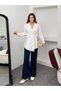 Women's Double-Breasted Collar Waist-Tied Long Sleeve Shirt