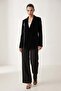 Black Jacket with Pocket and Collar Detail