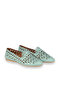 Green Light Leather Women's Flat Shoes - 3