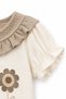 100% Cotton Girls' Summer Shorts Set with Floral Embroidery 2406 - 6