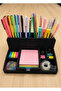Desk Top Pen Holder Organizer |   Multi-Purpose Desk Organizer |   Note Paper, Tape, and Stationery Organizing Box |   Office & Home Desk Organizer |   Black - 2