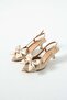 Fly Beige Satin Detailed Heeled Shoes - 2