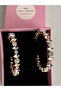 Colorful Zircon Stone Chunky Hoop Earrings