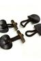 Brown Leather Button with Leather Loop / 12cm / Button Set (Cbn26) - 4