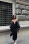 Black Camisole Dress with Straps, Slim Fit - 3