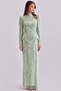 Exclusive Hijab Evening Dress with Sequin and Pearl Pattern Mi̇nt 1083 - 6