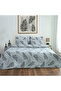 Double Feather Patterned Multi-Purpose Bedspread & Pike with 2 Pillowcases / 200*220 - 2