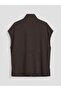 Lcw Modest Brown High Collar Stoned Soft Touch Women's Vest - 6