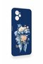 Casper Via X30 Compatible Blue Ribbon Flower Patterned Silicone Case - 3
