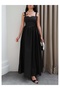Heart Neckline Dress with Back Tie Detail - 4